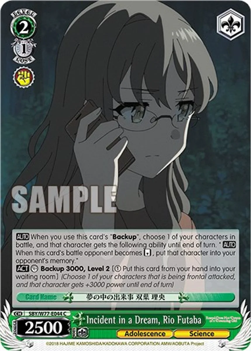 Incident in a Dream, Rio Futaba 「SBY/W77-E044」「EN」