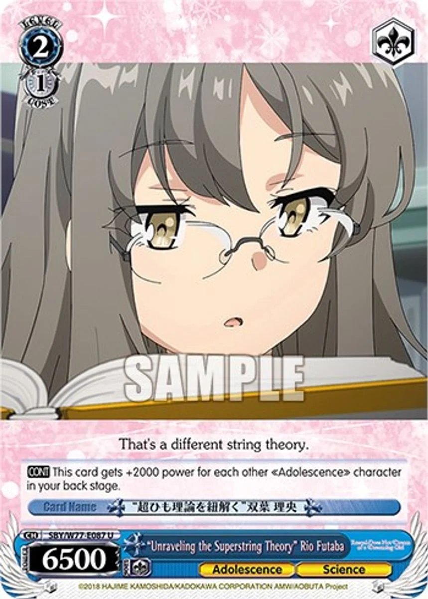 "Unraveling the Superstring Theory" Rio Futaba 「SBY/W77-E087」「EN」