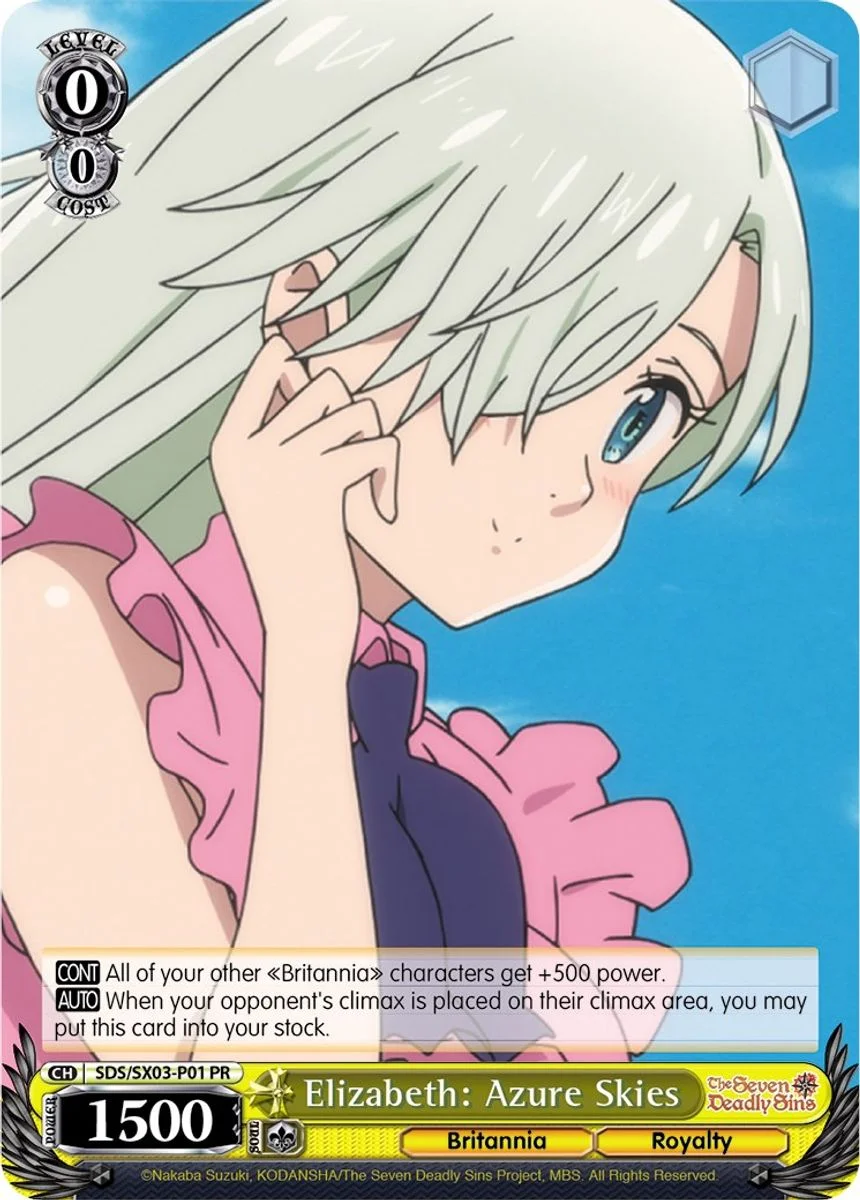 Elizabeth: Azure Skies 「SDS/SX03-P01」「EN」