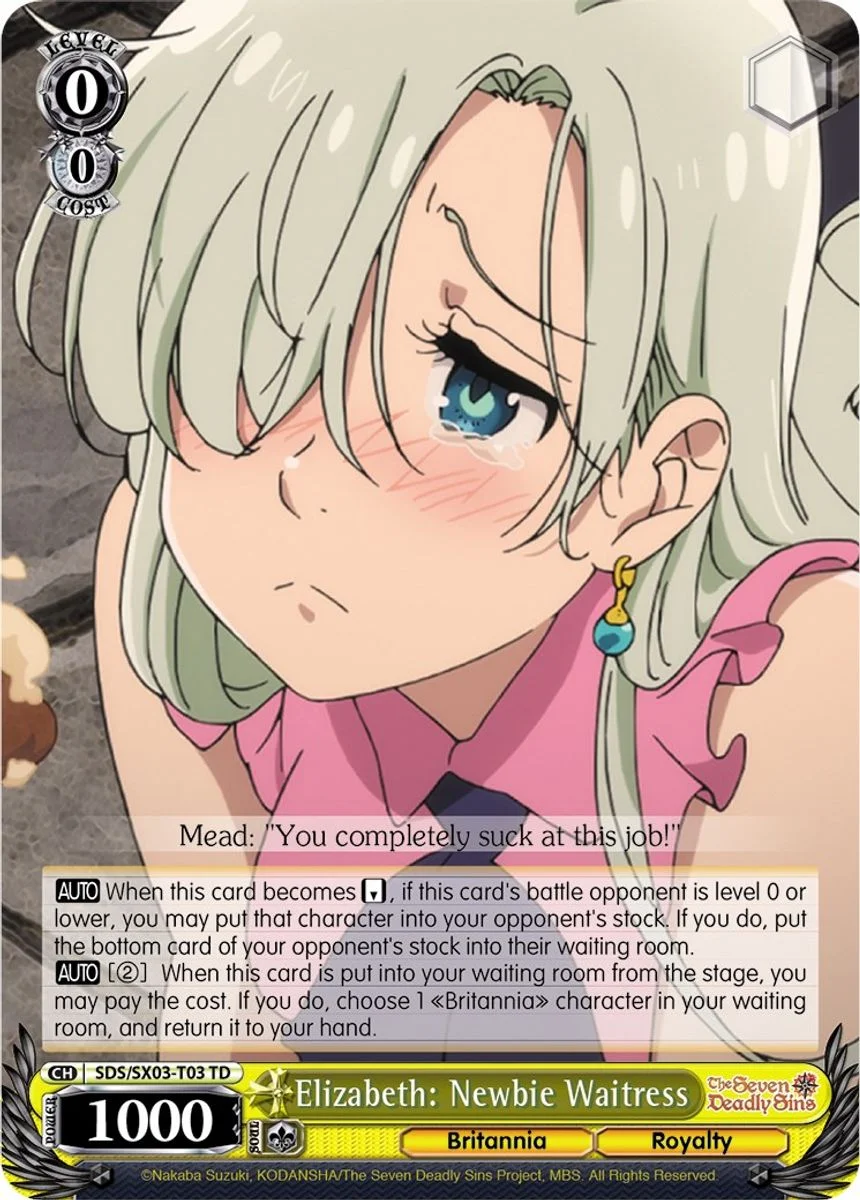 Elizabeth: Newbie Waitress 「SDS/SX03-T03」「EN」