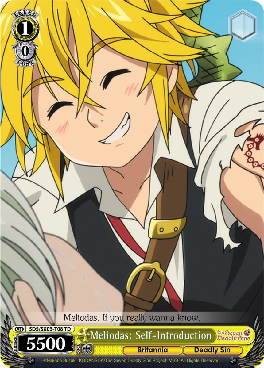 Meliodas: Self-Introduction 「SDS/SX03-T08」「EN」