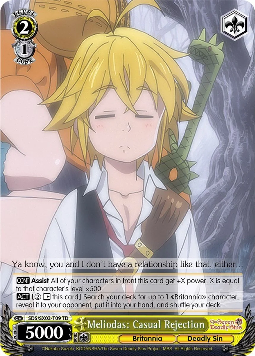 Meliodas: Casual Rejection 「SDS/SX03-T09」「EN」