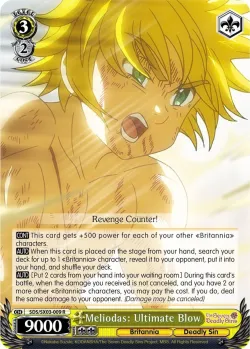 Meliodas: Ultimate Blow #SDS/SX03-009 · Weiss Schwarz