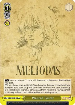 Wanted Poster #SDS/SX03-022a · Weiss Schwarz