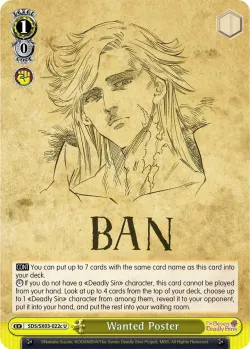 Wanted Poster #SDS/SX03-022c · Weiss Schwarz