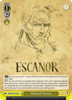 Wanted Poster #SDS/SX03-022g · Weiss Schwarz