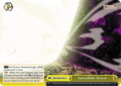 Incredible Power #SDS/SX03-024 · Weiss Schwarz