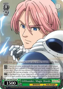 Gilthunder: Magic Words #SDS/SX03-025 · Weiss Schwarz