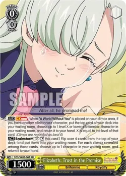 Elizabeth: Trust in the Promise #SDS/SX05-001 · Weiss Schwarz