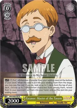 Escanor: Master of the Tavern #SDS/SX05-007 · Weiss Schwarz