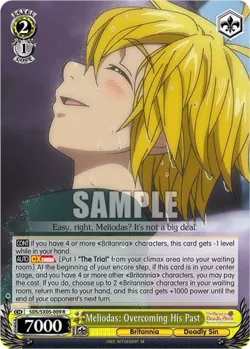 Meliodas: Overcoming His Past #SDS/SX05-009 · Weiss Schwarz