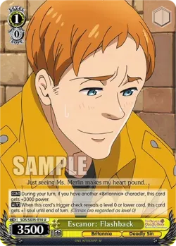 Escanor: Flashback #SDS/SX05-014 · Weiss Schwarz
