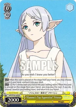"Flamme's Top Apprentice" Frieren #SFN/S108-E006 · Weiss Schwarz