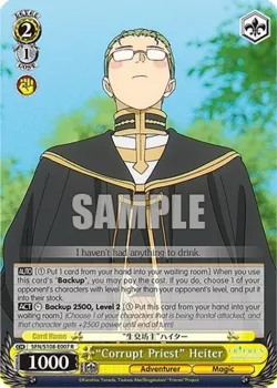 "Corrupt Priest" Heiter #SFN/S108-E007 · Weiss Schwarz