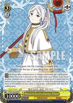 Reason to Go on a Journey, Frieren #SFN/S108-E009 · Weiss Schwarz