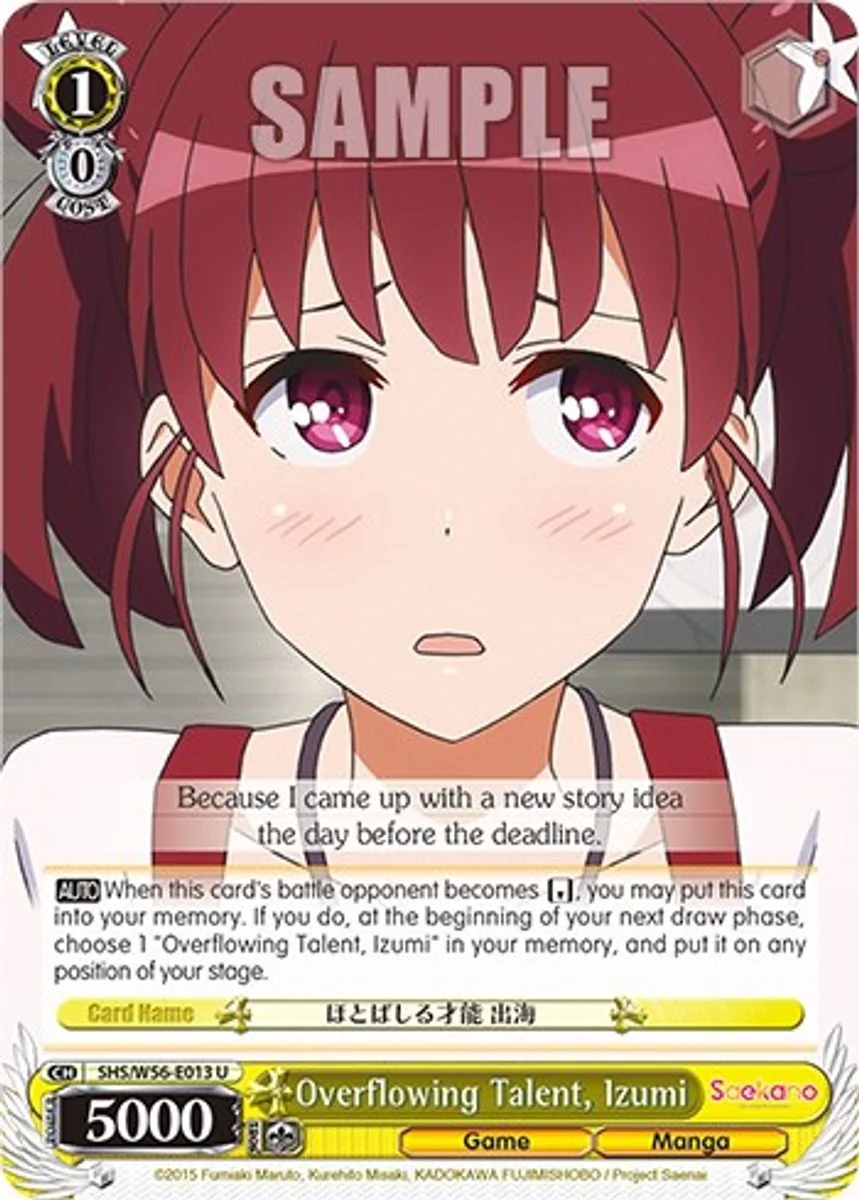 Overflowing Talent, Izumi 「SHS/W56-E013」「EN」