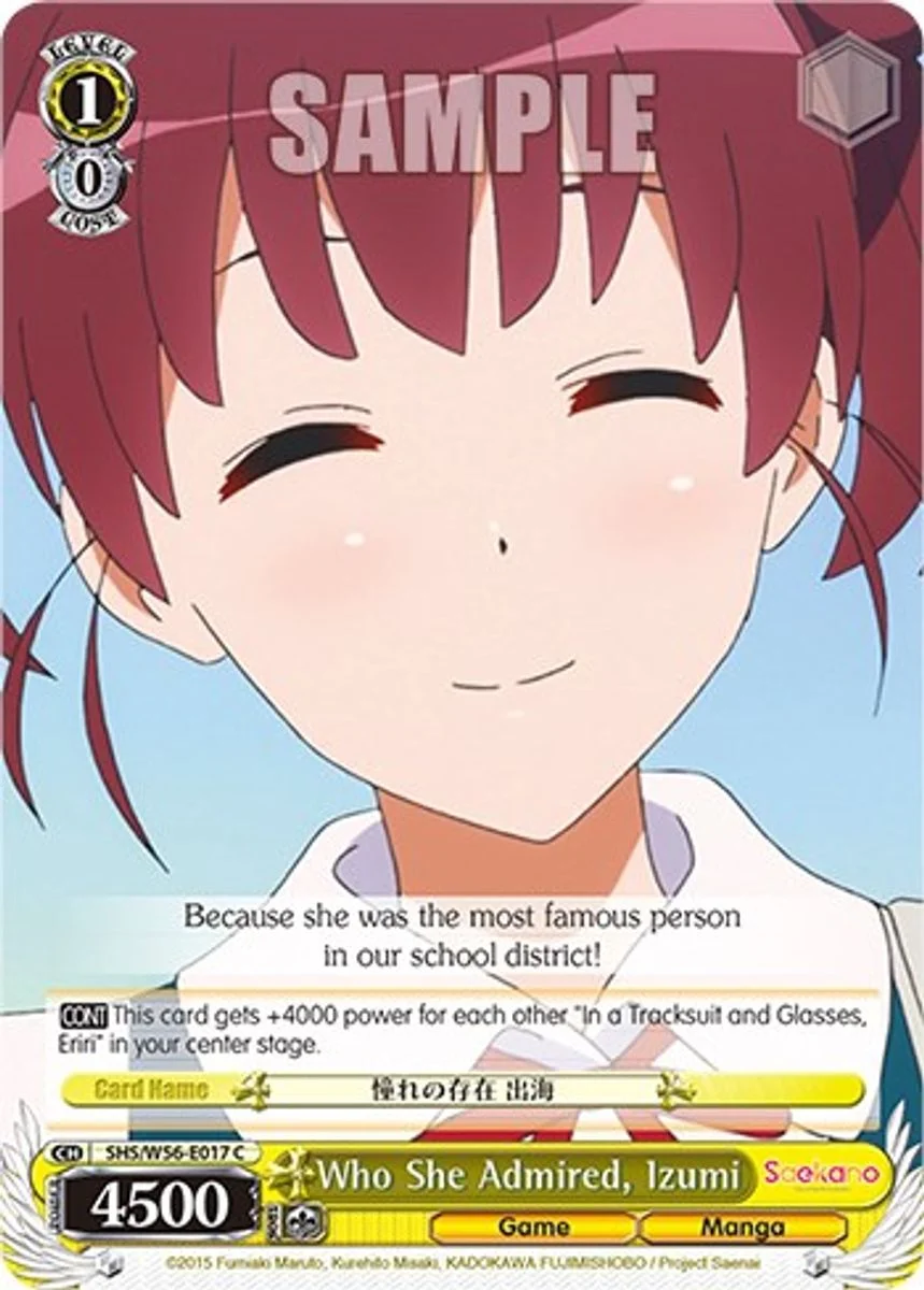 Who She Admired, Izumi 「SHS/W56-E017」「EN」
