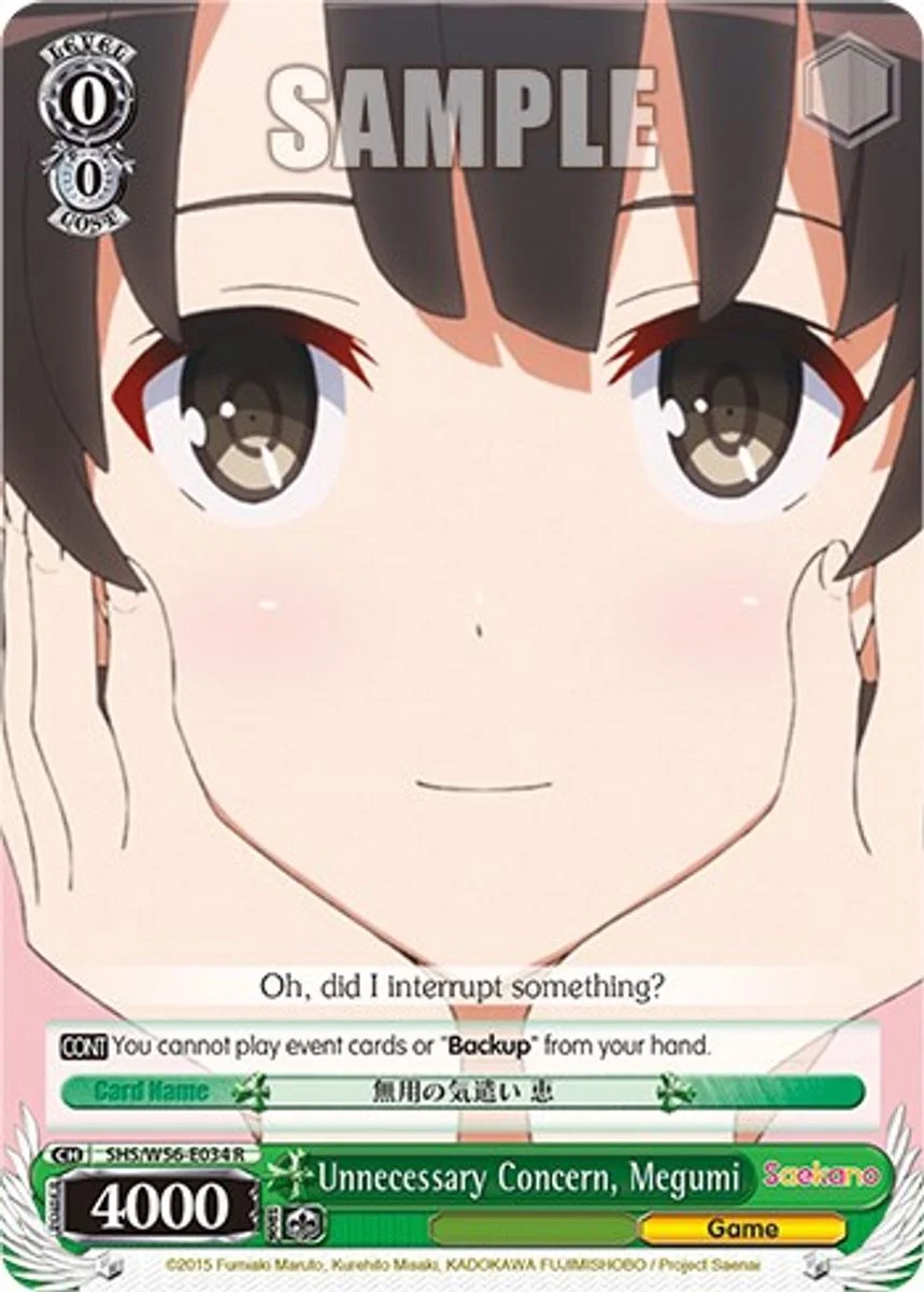 Unnecessary Concern, Megumi 「SHS/W56-E034」「EN」