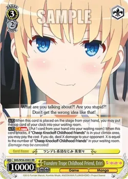 Tsundere Trope Childhood Friend, Eriri #SHS/W56-E003 · Weiss Schwarz
