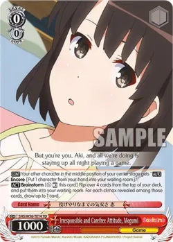 Irresponsible and Carefree Attitude, Megumi 「SHS/W56-TE14」「EN」