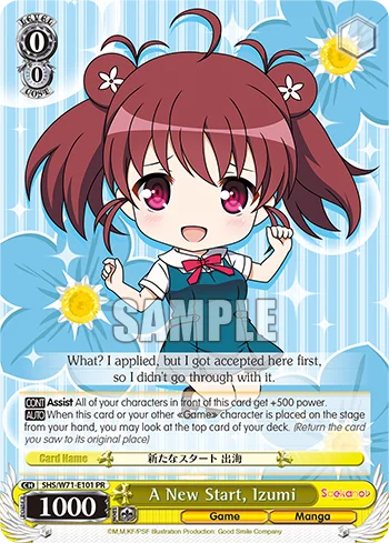 A New Start, Izumi 「SHS/W71-E101」「EN」