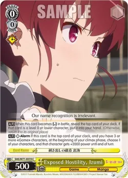 Exposed Hostility, Izumi #SHS/W71-E019 · Weiss Schwarz