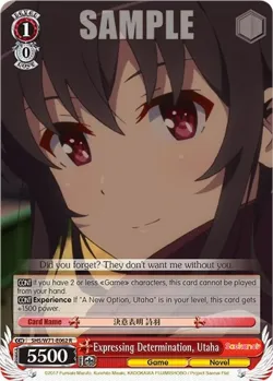 Expressing Determination, Utaha 「SHS/W71-E062」「EN」
