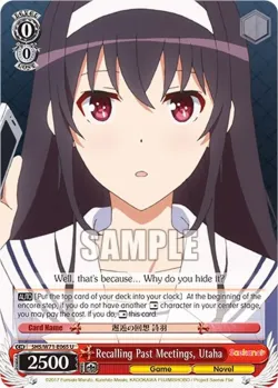 Recalling Past Meetings, Utaha 「SHS/W71-E065」「EN」
