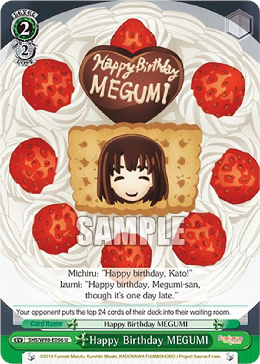Happy Birthday MEGUMI 「SHS/W98-E056」「EN」