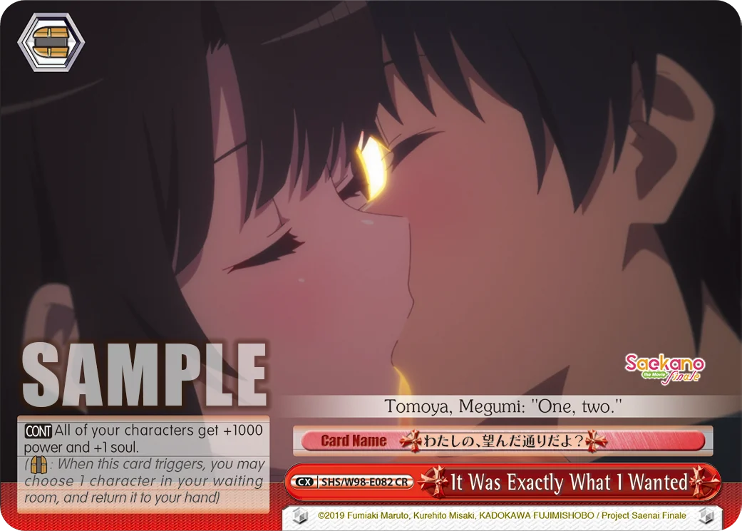 It Was Exactly What I Wanted 「SHS/W98-E082」「EN」