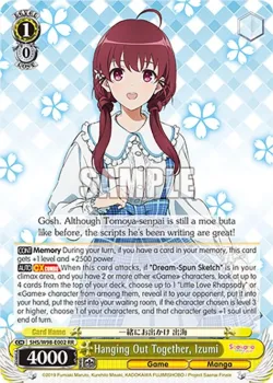 Hanging Out Together, Izumi #SHS/W98-E002 · Weiss Schwarz