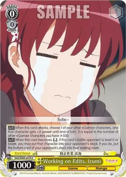 Working on Edits, Izumi #SHS/W98-E019 · Weiss Schwarz