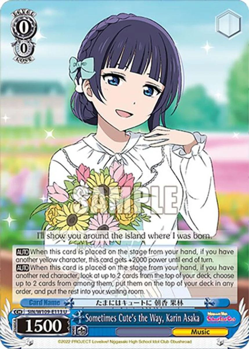 Sometimes Cute's the Way, Karin Asaka 「SIN/W109-E113」「EN」
