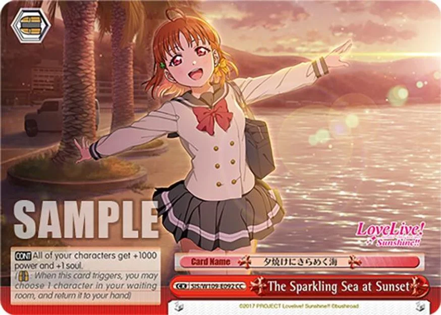 The Sparkling Sea at Sunset 「SIS/W109-E092」「EN」
