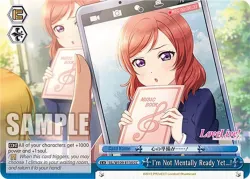 I'm Not Mentally Ready Yet…! 「SIL/W109-E134」「EN」