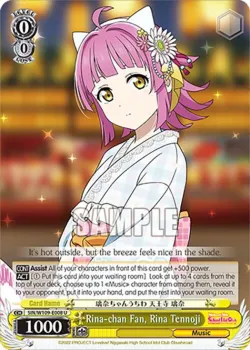 Rina-chan Fan, Rina Tennoji #SIN/W109-E008 · Weiss Schwarz