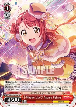 Miracle Live♡ Ayumu Uehara #SIN/W109-E063 · Weiss Schwarz