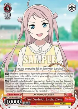 Fruit Sandwich, Lanzhu Zhong #SIN/W109-E078 · Weiss Schwarz