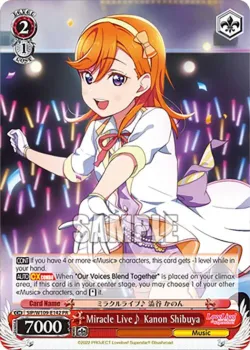 Miracle Live♪ Kanon Shibuya 「SIP/W109-E142」「EN」