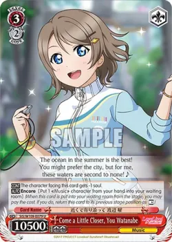 Come a Little Closer, You Watanabe 「SIS/W109-E079」「EN」