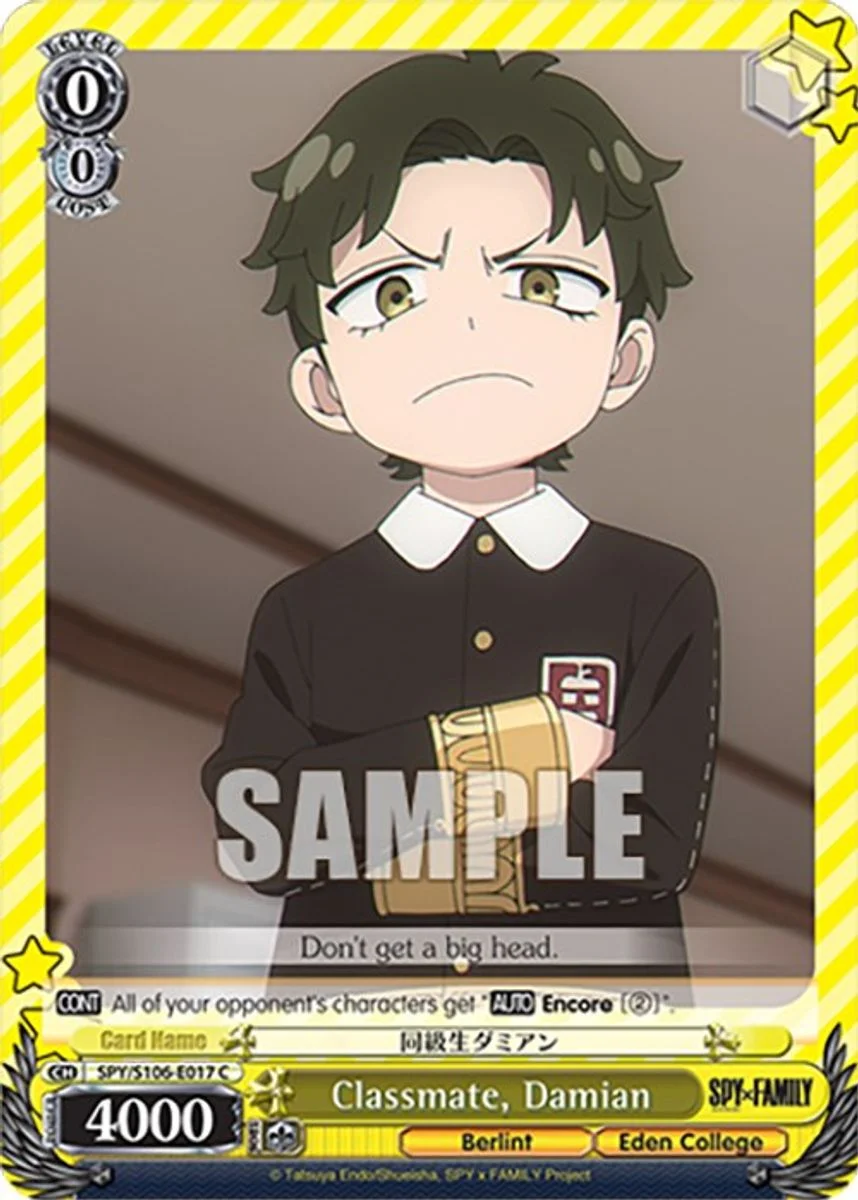 Classmate, Damian 「SPY/S106-E017」「EN」