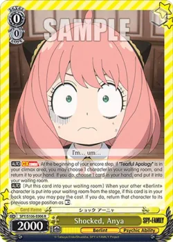 Shocked, Anya #SPY/S106-E006 · Weiss Schwarz