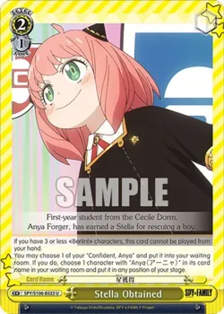 Stella Obtained #SPY/S106-E023 · Weiss Schwarz
