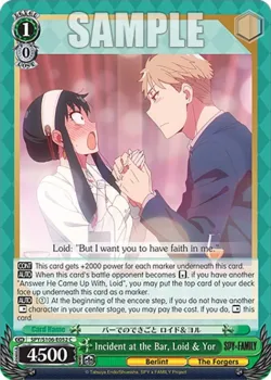 Incident at the Bar, Loid & Yor #SPY/S106-E052 · Weiss Schwarz