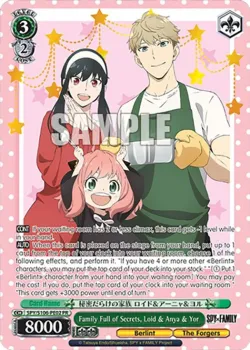 Family Full of Secrets, Loid & Anya & Yor 「SPY/S106-PE02」「EN」