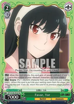 Favor, Yor 「SPY/S106-TE18」「EN」