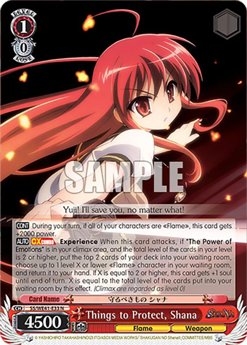 Things to Protect, Shana 「SS/WE41-E33」「EN」