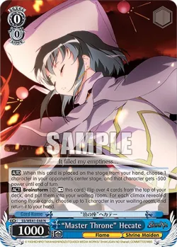 “Master Throne” Hecate 「SS/WE41-E48」「EN」