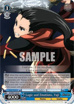 Logic and Emotions, Yuji 「SS/WE41-E52」「EN」