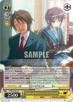 Nagato & Koizumi in the Clubroom #SY/W08-E012 · Weiss Schwarz